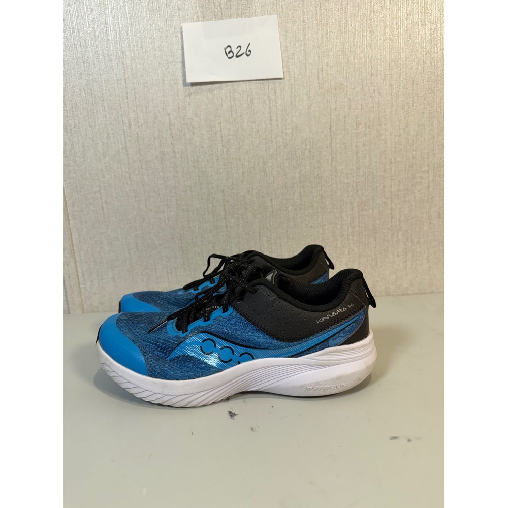 Saucony Kinvara 14 Shoes Youth Size 4.5M Blue Black Running Sneakers  Kids